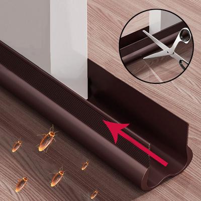 PVC Adjustable Door Bottom Seal Strip Weather Strip Under Door Draft Stopper Thicker Anti-Cold Gap Blocker Sealing Weather Strip
