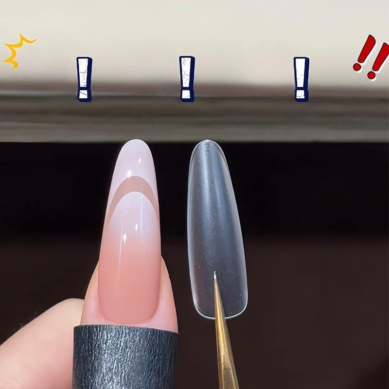 240Pcs/setNail Nail Tablets New Version of Hard Rubber Thin Dog Nail Patches Full Sticker High and Half Patch Super Slim Nail Patches