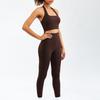 Zipper Long Sleeve Yoga Set 2PCS High Waist Fitness Sport Gym Suit Sportwear Women Set Workout ClothesTracksuit Academic