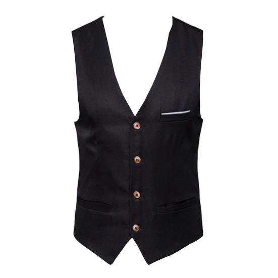 Men Suit Vest Formal Business Style Sleeveless V Neck Slim Fit Cardigan Single-breasted Solid Color Silky Fabric Pockets Groom Wedding Waistcoat