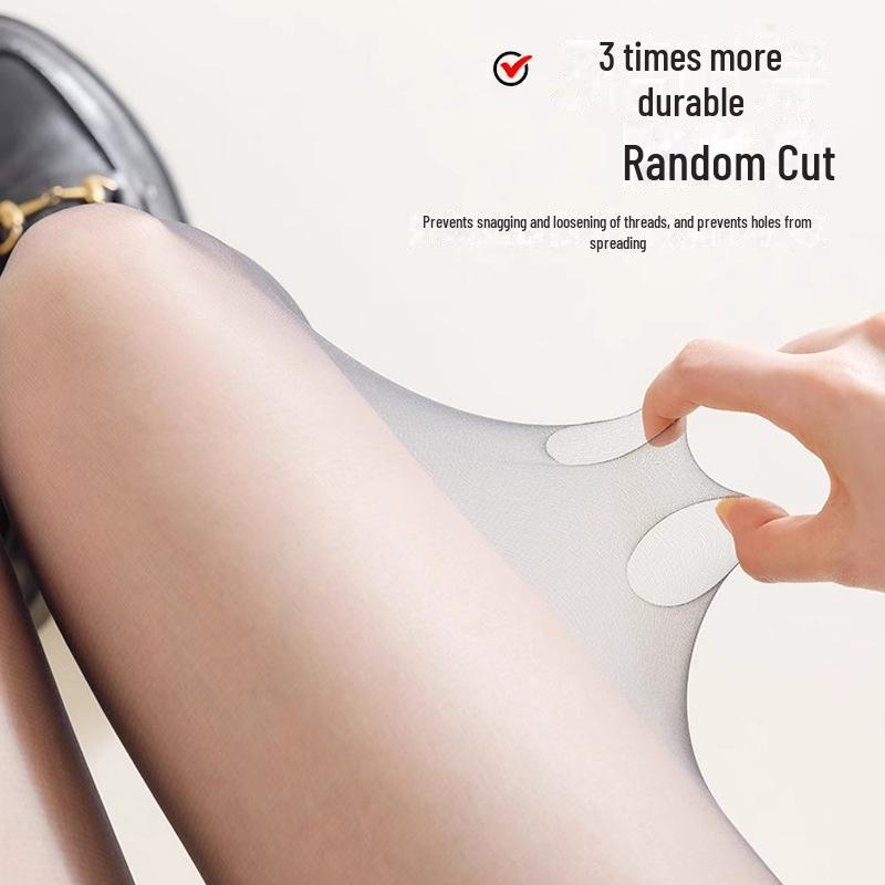 2024 Čierne hodvábne pančuchy s T-rozkrokom proti zatrhávaniu, ultratenké pre ženy - Odolné, pohodlné, vysoko priehľadné letné oblečenie na nohy.