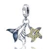 925 Silver Ocean Series Turtle Crab Charm Beads for 3mm Bracelet DIY Jewelry Making 100% Authentic