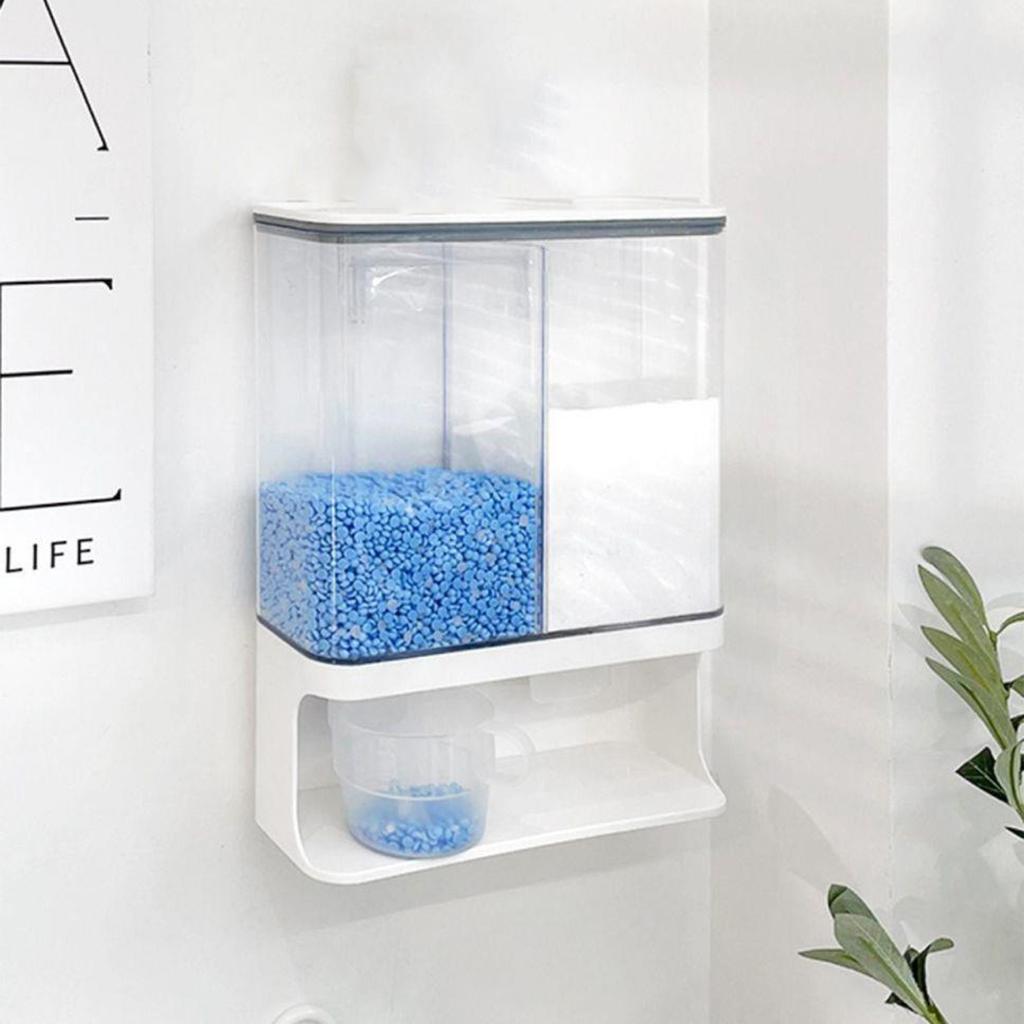 Powder Laundry Storage Box Clear Miscellaneous Grains Dispenser Suitable for Red Beans Bathroom Kitchen Food Storage Supplies
