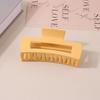 8.5CM x 10.5CM Rectangular Matte PS Hair Clip - Simple Shark Hair Accessory