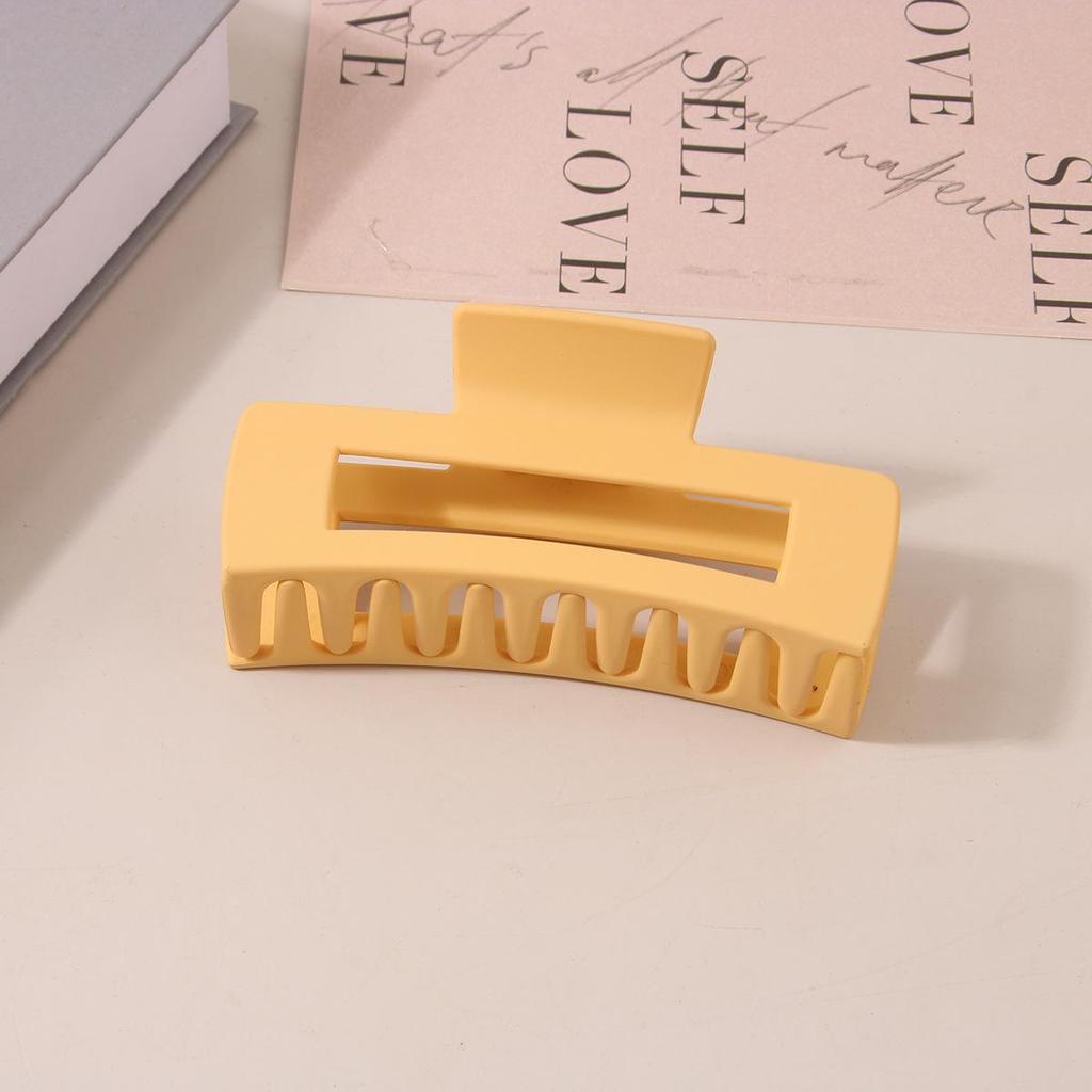 8.5CM x 10.5CM Rectangular Matte PS Hair Clip - Simple Shark Hair Accessory