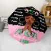 AKA logo2 Print Automatic Umbrella, 8 Rib Iron Frame, Plastic Handle, Suitable for Outdoor Travel &Daily , Ideal Gift