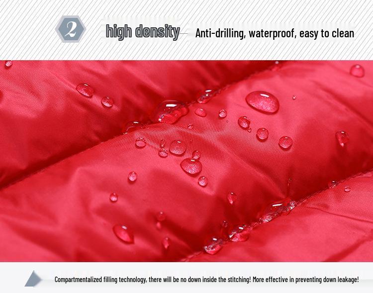 2024 Women's Plus Size Lightweight Mid-Length Down Jacket with Detachable Hood