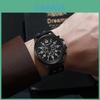 Stylish Quartz Wristwatch With Calendar Function And Round Alloy Case For Men And Women