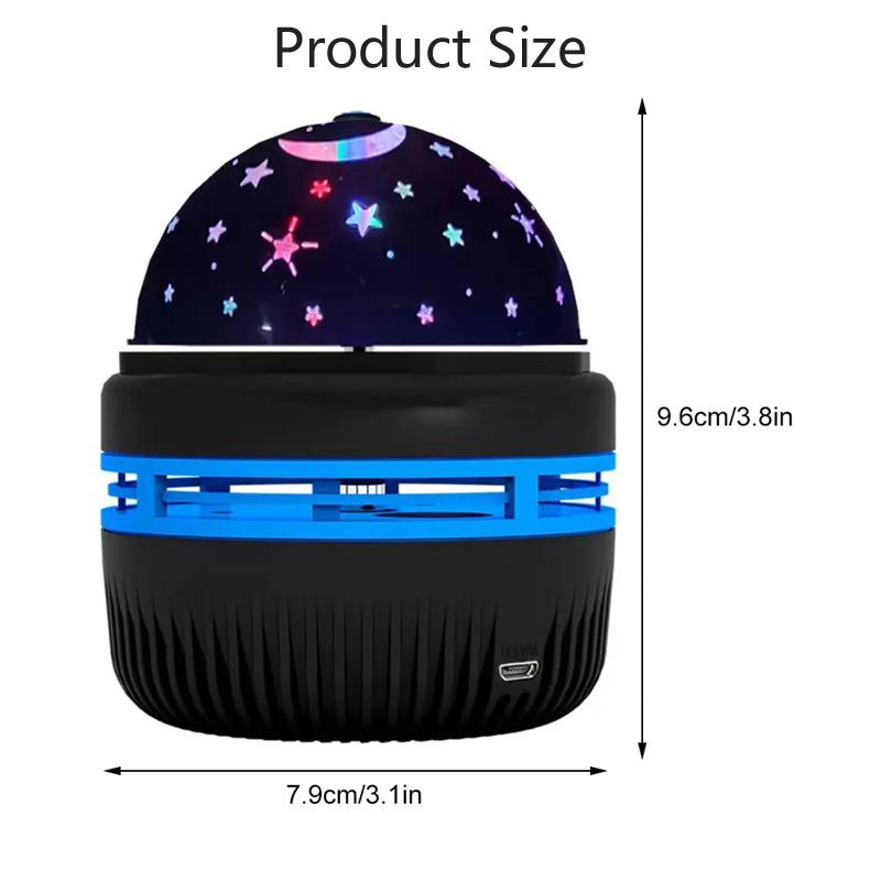 USB Projector Starry Sky Lamp RGB Rotating Magic Ball LED Night Light Decor Bedroom Room Decorative For  Children Christmas Gift
