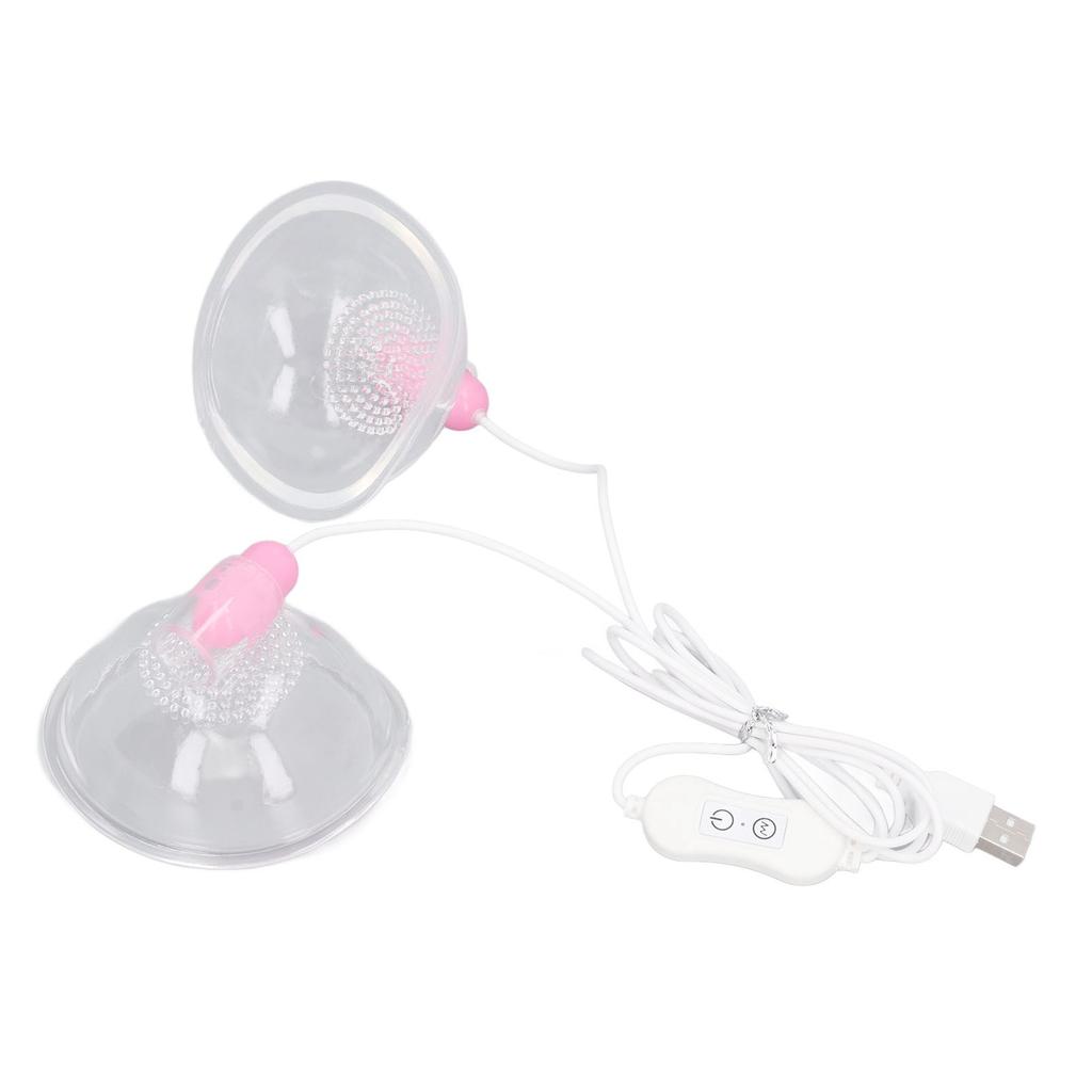 Elektrisk brystmassasjeapparat Vibrasjon Juster Styrke Fremme Sirkulasjon Brystmassasjemaskin USB-plugg