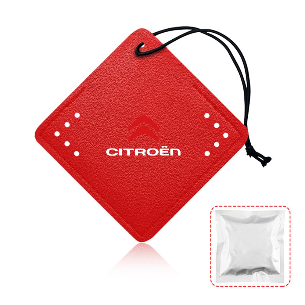 1pc Car Air Freshener Natural Scented Hanging Aromatherapy Block Shape For Citroen Logo C3 C4 DS3 C1 Picasso C-ELYSEE Styling aiu256