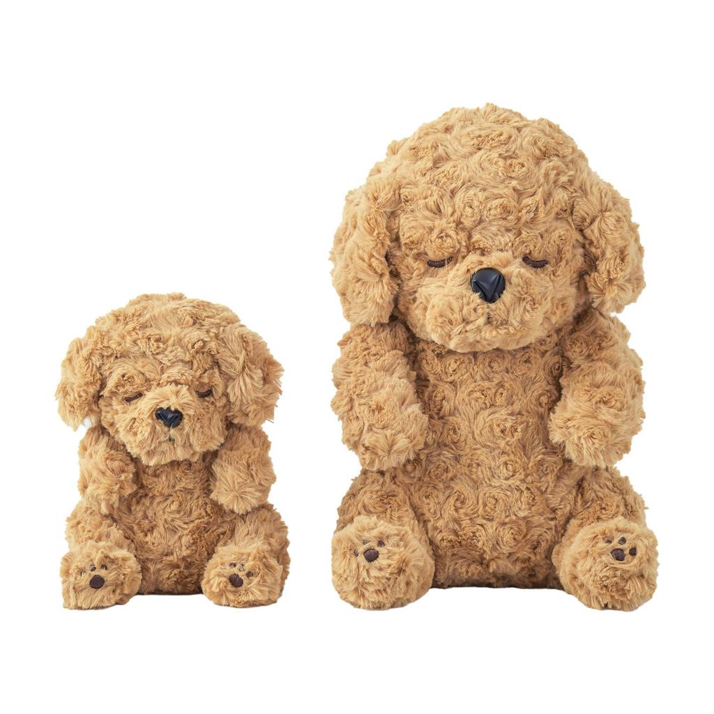 Livheart Sitting Body Sleepy Mocha Toy Medium Size 30cm in Fluffy and Pillow, Animals, Poodle, (Approx. Length), Soft, 25501-15