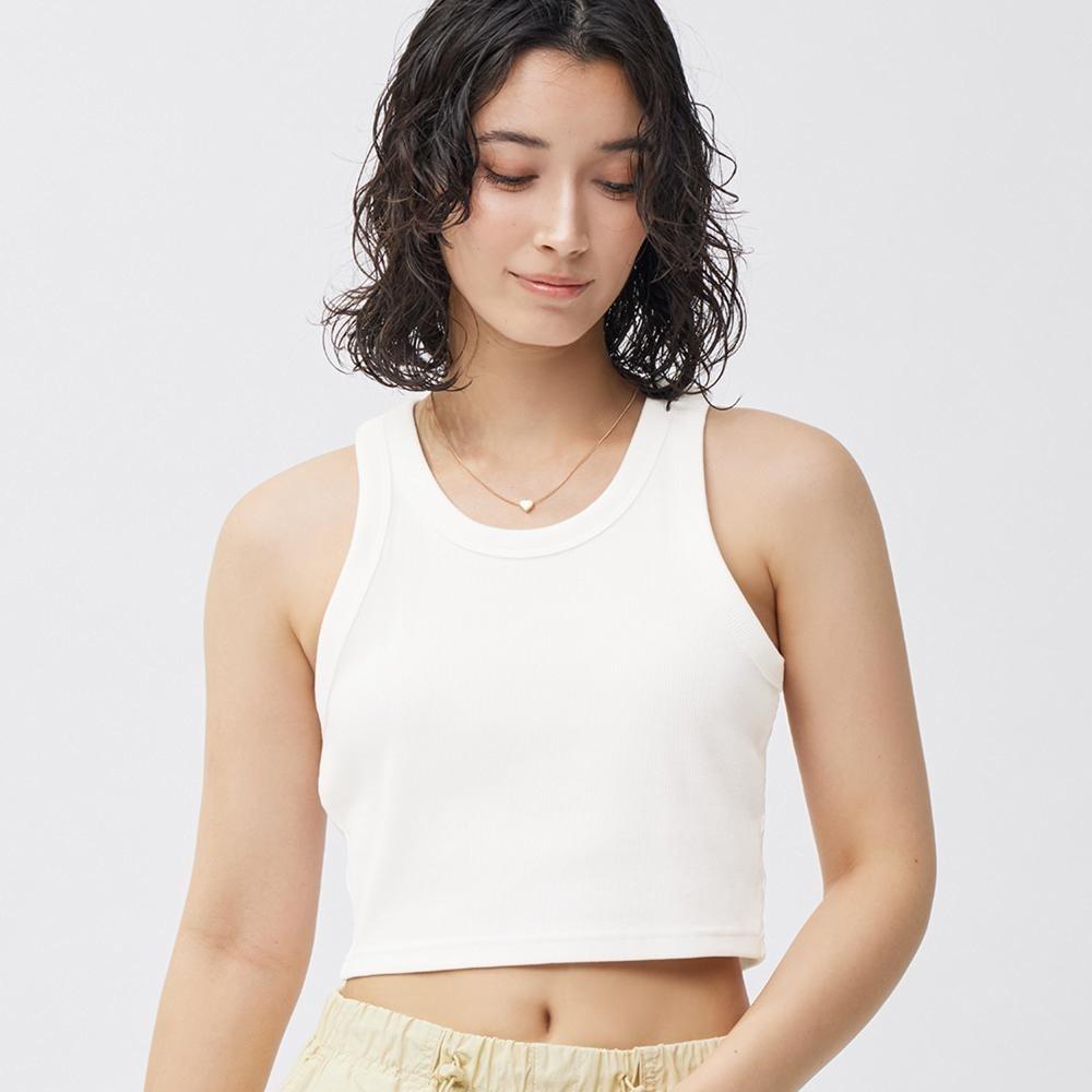 

Укороченная майка в рубчик GU by Uniqlo+X 41 YELLOW/XXL