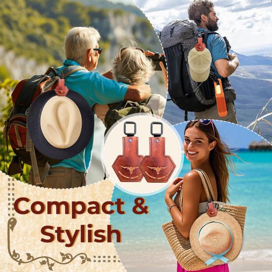Magnetic Hat Clip Cowboy Hat Holder with Strong Magnet Travel Bag Sunglasses Keys Rugged Outdoor Organizer