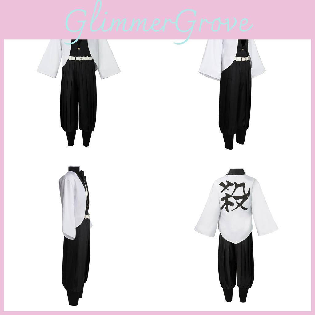 Slayer Demon Shinazugawa Sanemi Role Playing Costume Set For Halloween Event