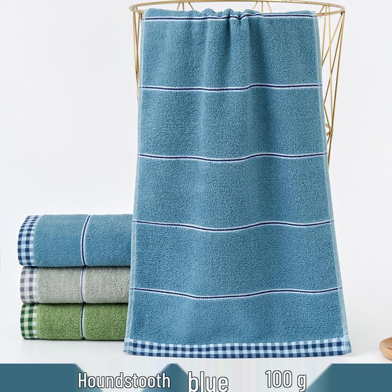 100% Bomull Absorberande Vuxenhandduk – Förtjockad, Mjuk, Ren Bomull