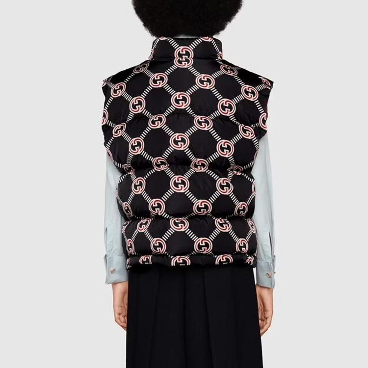 GUCCI Interlocking G Down Vest Black 665137-Z8AS4-1072