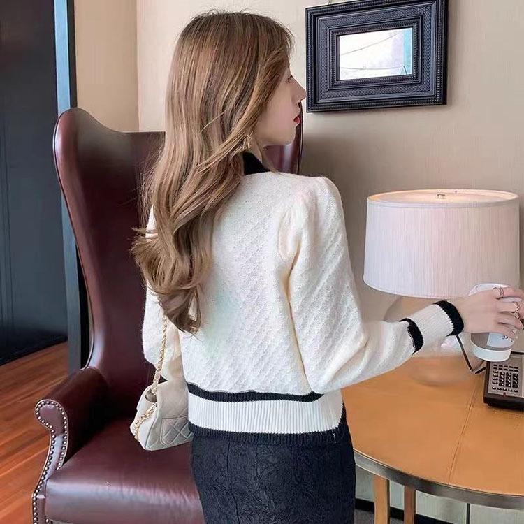 New Women's V-Neck Long-Sleeve Knit Cardigan - Autumn/Winter Fashion