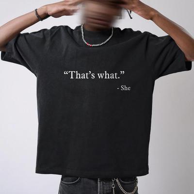 Thats What She Said Graphic Tee The Office Shirt Summer Mens and Womens Loose and Breathable Tshirt Top