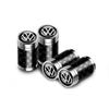 4Pcs Metal Carbon Fibe Wheel Tire Valve Dust Caps Auto Decor for Volkswagen VW Golf 4 5 6 7 Bora CC MK7 Beetle Touran Tiguan GTI zr7