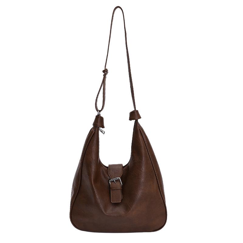 

Women s Solid Color PU Crossbody: Large Capacity, Simple Texture Handbag for Autumn/Winter 32*8*24 cm