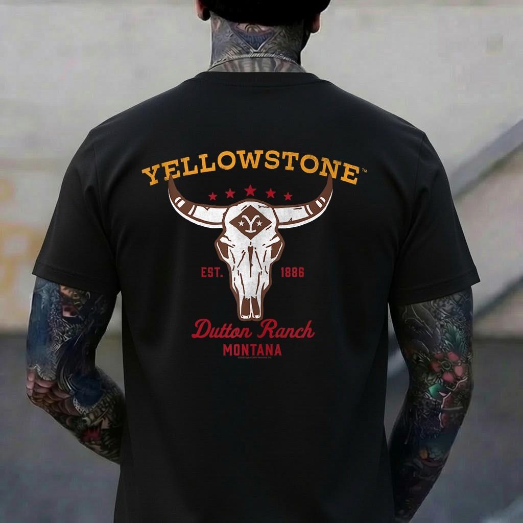 Yellowstone Paramount - Bull Skull Logo T-Shirt 4XL