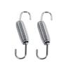 2x Motorcycle Exhaust System Fully Rotatable Mounting Springs Stainless Steel