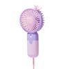 Handheld Mini Fan, USB Rechargeable Small Pocket Fan With Hanging Rope, Phone Holder Base, Portable Fan For Travel, Summer, Concerts, Lash