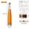 Transparent Glass Wine Bottles for Home Brewing - Sealed & Empty for Ice Wine, Beverage, or Juice
