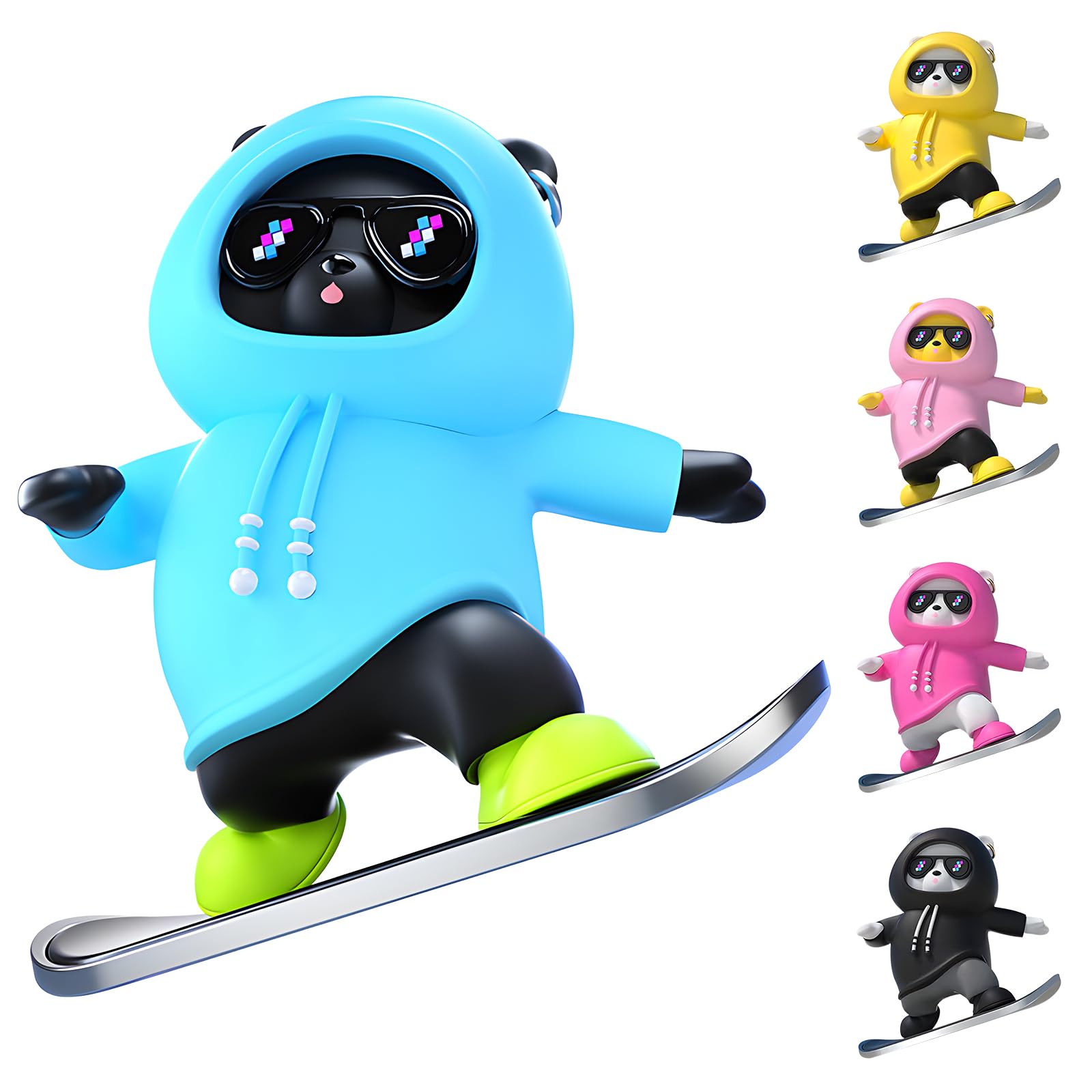 

Kwak s Car Decoration Cartoon Bear Doll Center Console Cute Bear Car Supplies Decoration Creative Car Accessories синий