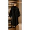 Women Loose Solid Color Casual High Neck Seven Quarter Sleeve Blouse