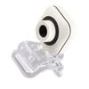 Built in Microphone Computer Camera Webcam PC Accessory 480P White with Transparent Clip