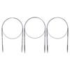 Спиці для в'язання карбонові кільцеві набір з 3 штук 80см "Ергономіка 3.0мм/3.5мм/4.0мм"