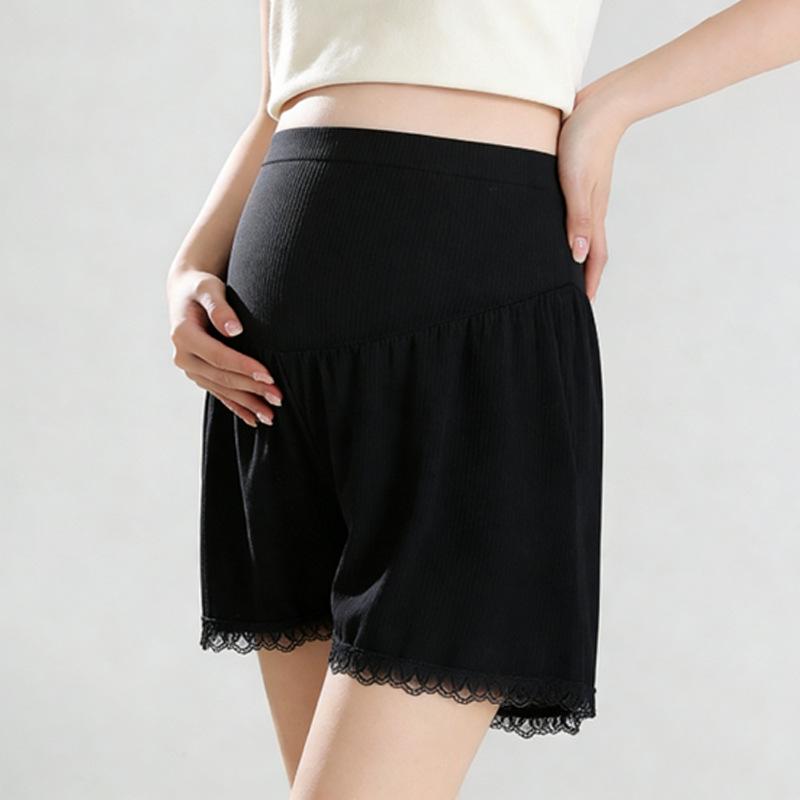 

Adjustable Large Size Maternity Anti-Exposure Shorts for Summer L чорний
