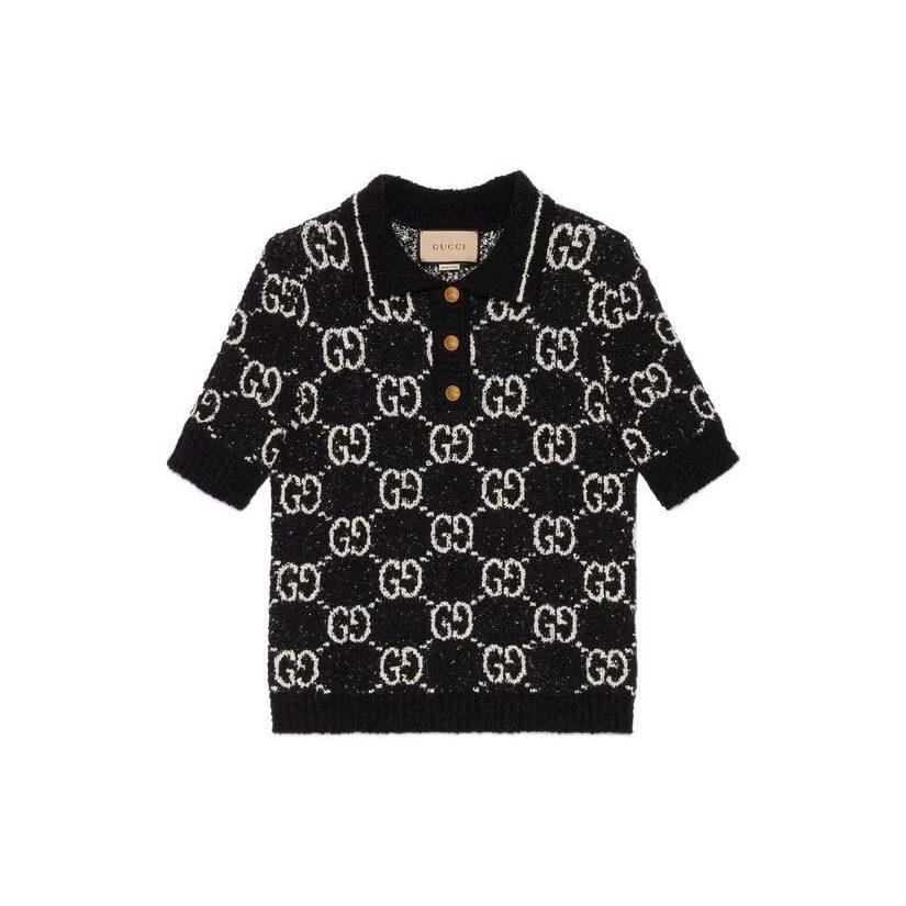 Bavlněné polo tričko s potiskem GG 735890-XKC1L-1289