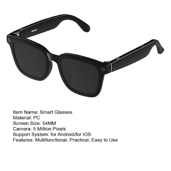 Chytré brýle s AI kamerou 1080P Nahrávání videa Pořizování fotografií Překlad v reálném čase Brýle