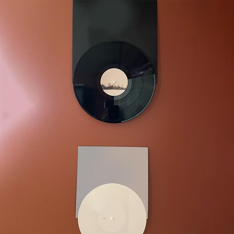 Retro Vinyl Record Display Stand With Album Cover Wall Mount - For, Music Studio, Record Store Decor - Space-Saving