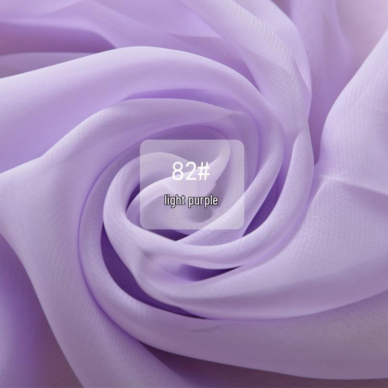 Solid Color Georgette Chiffon Dance Dress Lining Fabric