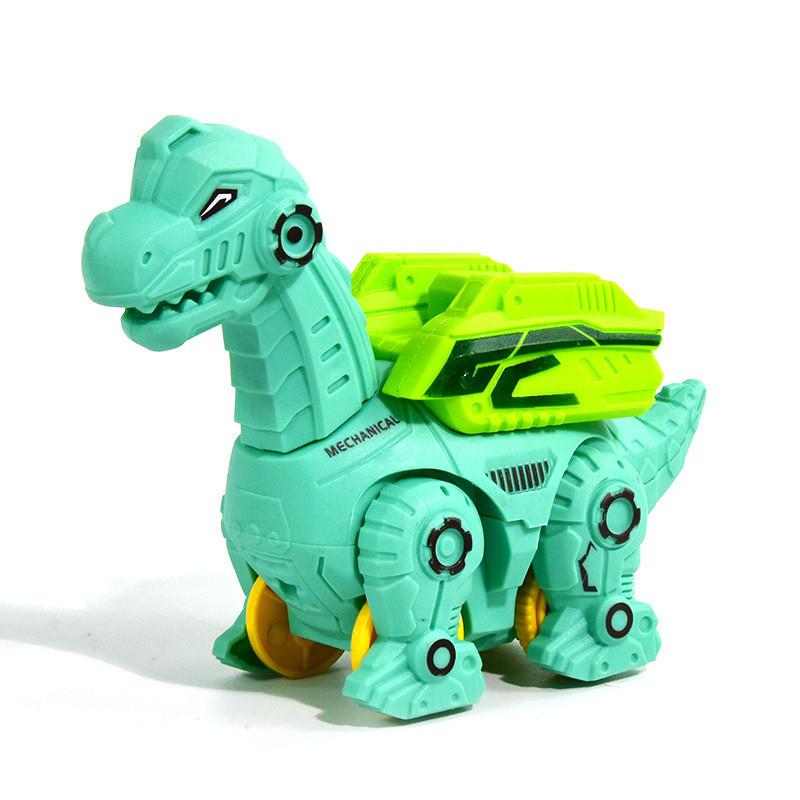 Dinosaur Press And Glide Toy Bulldozer Model For Kids Interactive Learning Play