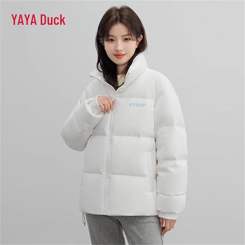 

YAYA 2024 Унисекс Короткая Пуховая Куртка со Стойкой Воротником XL