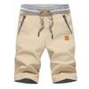 Shorts décontractés d'été pour hommes Shorts cargo en coton Taille élastique Cordon de serrage Boardshorts de plage