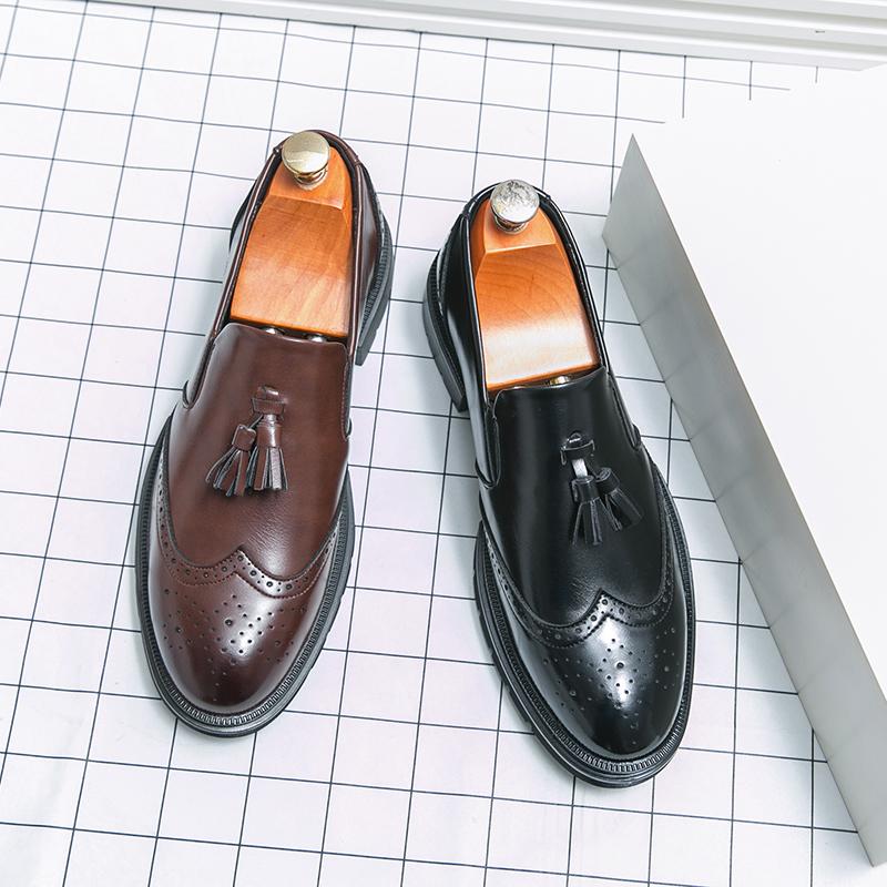 Fashion Leather Shoes For Man Genuine Leather Big Size High Quality Designer Formal Shoes Casual Shoes Fashion Business Oxford