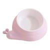 Pet Bowl with Anti-Slip Mat Base Stable Non-Slip Cat Food Bowl Tilted Design Rounded Arc Smooth Edges Pet Cat Feeding