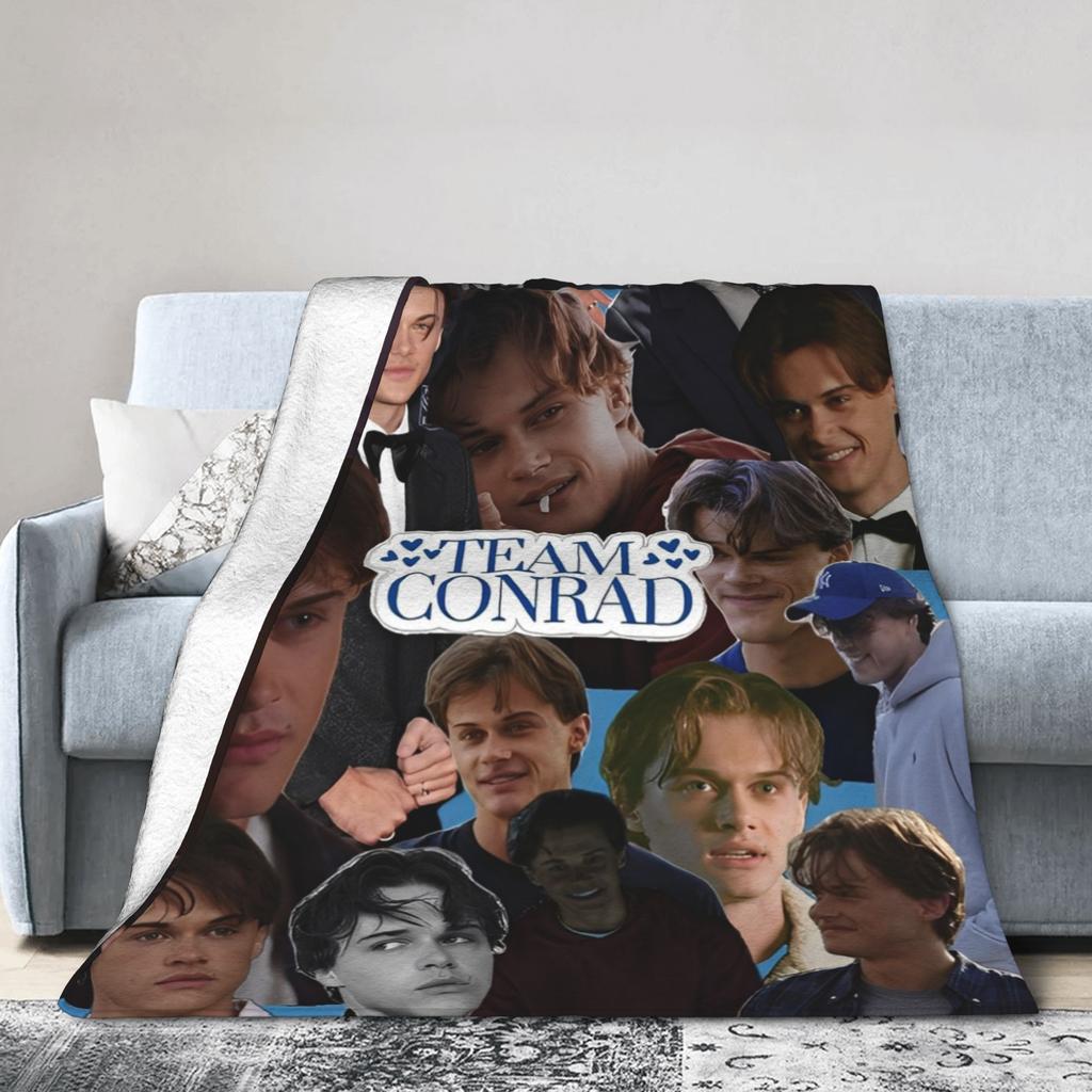 The Summer I Turned Pretty Blankets Team Conrad Flannel Vintage Breathable Throw Blanket for Home Textile Decor,