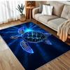 Fantasy Unterwasser Meeresschildkröten Druck Teppich für Schlafzimmer Wohnzimmer Bettseite Sofa Bodenmatte Moderne Heimdeko Bereichsteppich