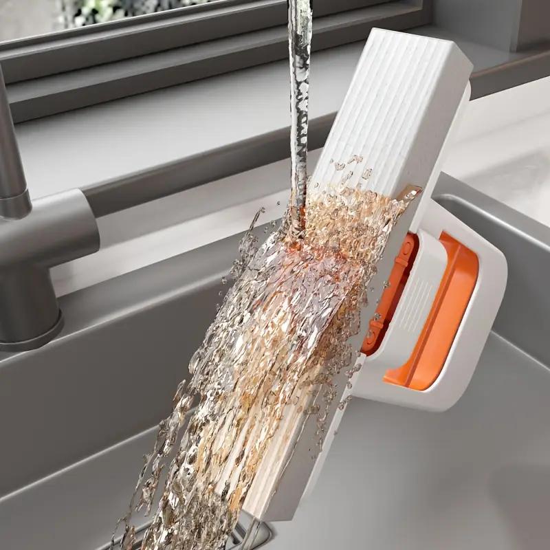 1PCS Foldable Hands-free Indoor Dual-use Small Cotton Mop for Tabletop Cleaning, Wet and Dry Handheld Folding Lazy Mop