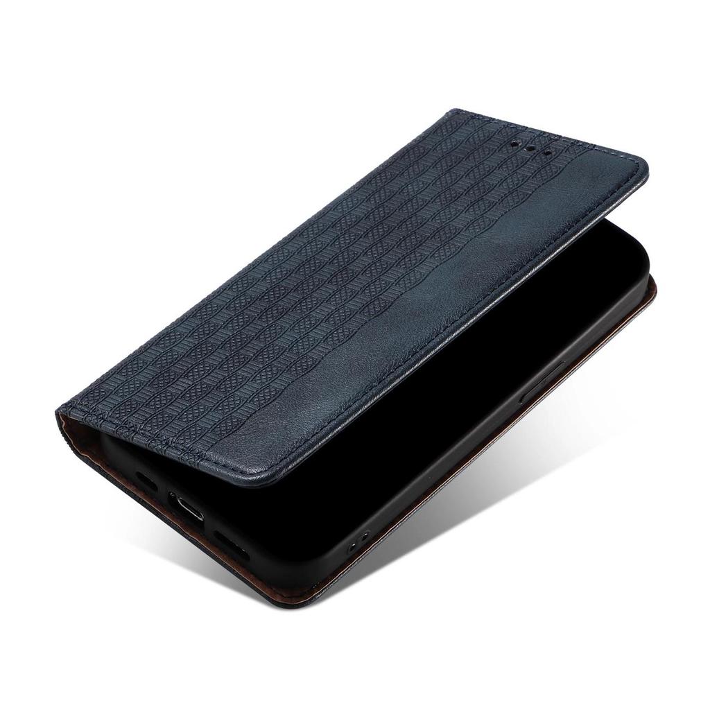 Magnet Strap Case Etui Do Samsung Galaxy S22 Ultra Pokrowiec Portfel + Mini Smycz Zawieszka Niebieski