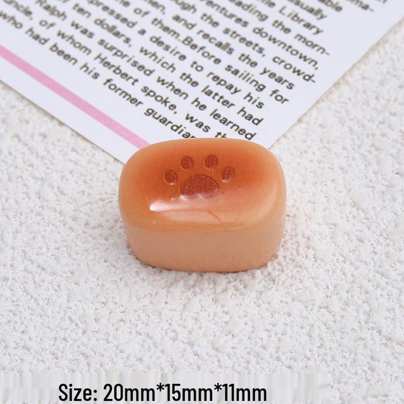 Cat Paw and Jelly Pudding Resin Accessories: Cartoon DIY Cream Glue, Hair Clips, Croc Charms, and Ornaments