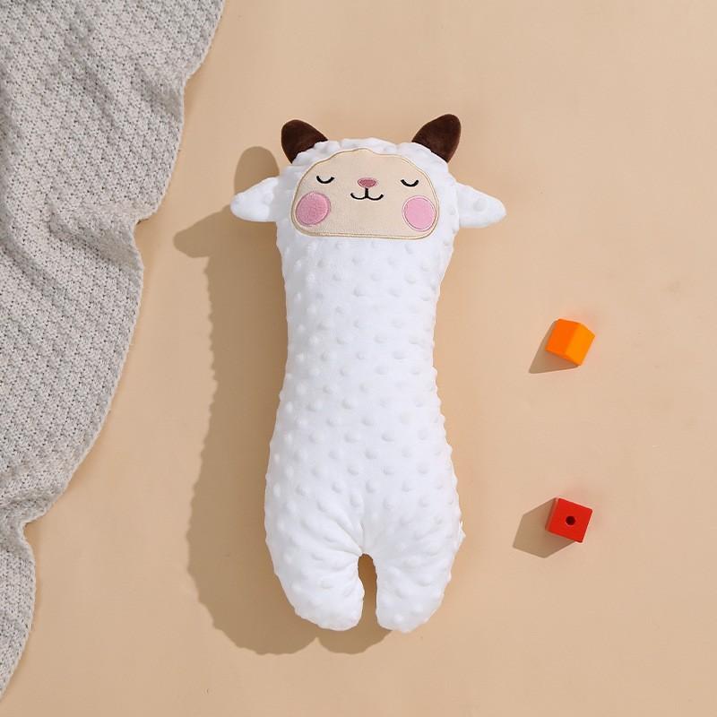 Baby soothing pillow, anti-startle plush comfort pillow for infants, newborn sleep aid, safe side-sleeping toy