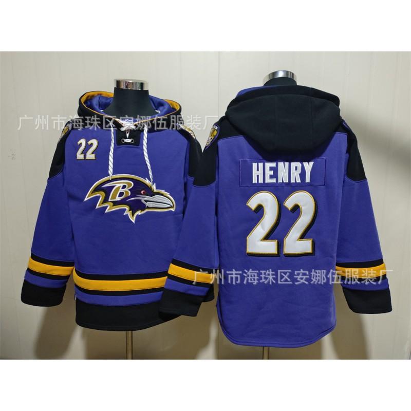 2026 Rugby Ravens Embroidered Fleece Sweatshirt 22 23 Winter Warm Unisex